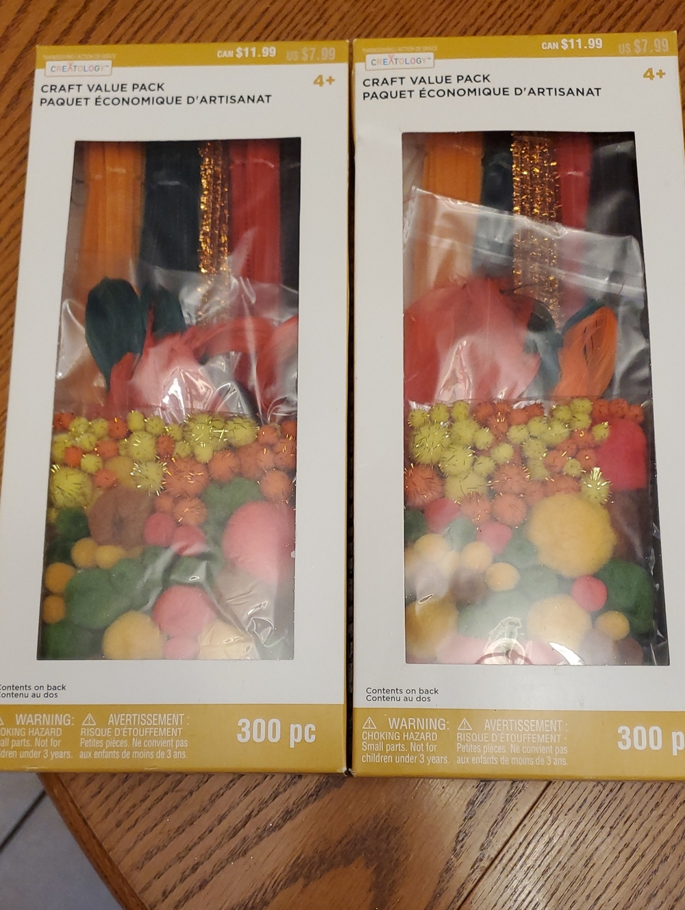 Set Of 2 Craft Value Pack 300pc - Assorted Fall Colors